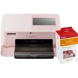 Canon SELPHY CP1500 Rose + Canon RP-108 Cassette d'Encre / Set de Papi... pas cher