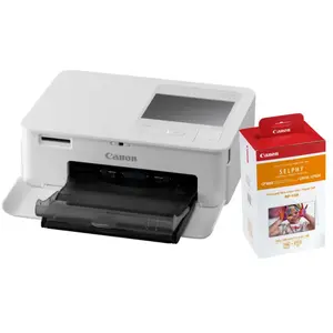 Canon SELPHY CP1500 Blanc + Canon RP-108 Cassette d'Encre / Set de Papier 108 Feuilles pas cher