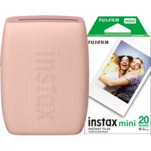 Instax Mini Link 3 Rose Pink + Fujifilm Instax Mini Colorfilm Glossy (... pas cher