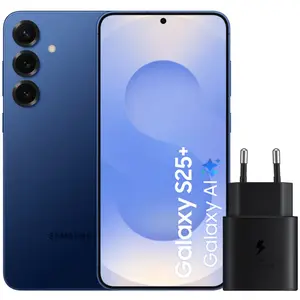 Samsung Galaxy S25 Plus 256 Go Bleu Foncé 5G + Samsung Chargeur 25 Wat... pas cher