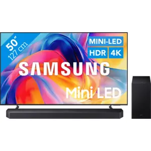 Samsung Mini-LED 50" M73H (2026) + Samsung HW-Q600F (2025) pas cher