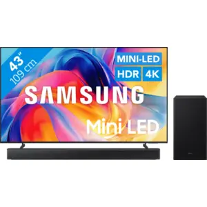 Samsung Mini-LED 43" M73H (2026) + Samsung HW-B66CF (2025) pas cher