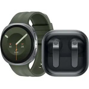 Samsung Galaxy Watch 9 Argent/Vert 44 mm + Samsung Galaxy Buds4 Noir pas cher