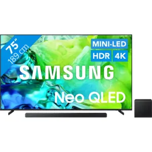 Samsung Neo QLED 75" QN80H (2026) + Samsung HW-QS700F (2025) pas cher