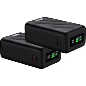BlueBuilt Batterie Externe 27 000 mAh avec Charge Rapide 140 Watts Lot de 2 pas cher