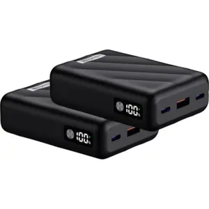 BlueBuilt Batterie Externe 10 000 mAh avec Charge Rapide 30 Watts Lot de 2 pas cher