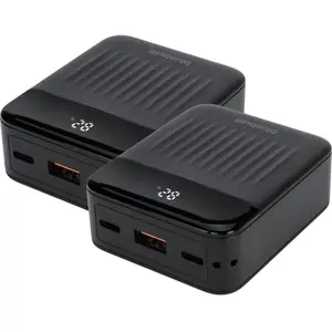 BlueBuilt Batterie Externe 10 000 mAh avec Charge Rapide 20 Watts Lot de 2 pas cher