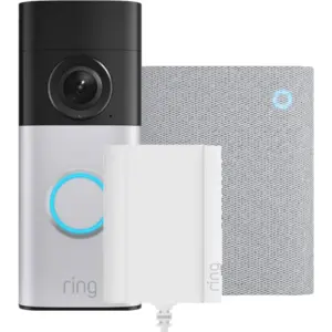 Ring Sonnette Vidéo Plus avec Fiche + Chime 3e Génération  pas cher