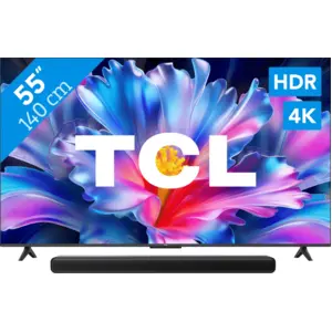 TCL 55" QLED P6L 4K (2026) + TCL S45H 2.0 Barre de Son pas cher