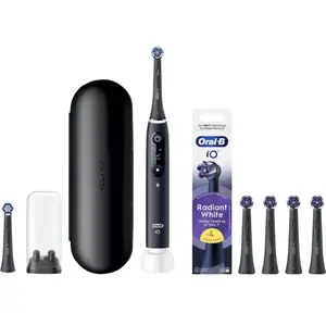Oral-B iO 6N Noir + 4 Brossettes pour des Dents Plus Blanches pas cher