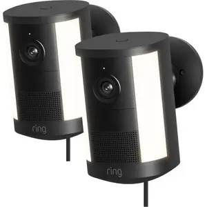 Ring Spotlight Camera 2e Génération Fiche Noir Lot de 2 pas cher