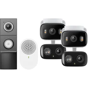 TP-Link Tapo C246D Lot de 2 + D235 Smart Battery & Wired Doorbell 