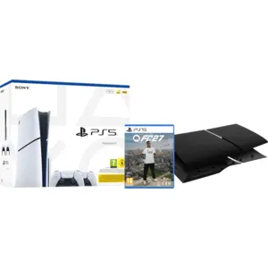 Sony PlayStation 5 Slim Disc Edition + FC 27 + Façades Noir + Manette ...