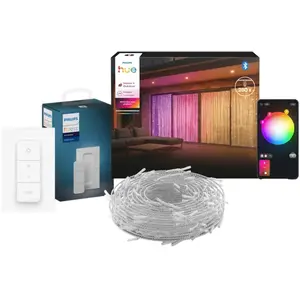 Philips Hue LED Rideau Lumineux 1,35 x 2 Mètres + Variateur  pas cher