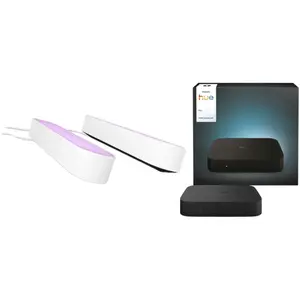 Philips Hue Play Rampe d'Éclairage Blanc Lot de 2 + HDMI Sync Box 4K 