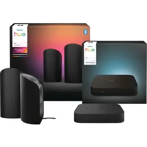 Philips Hue Play Wall Washer Noir Lot de 2 + HDMI Sync Box 4K  pas cher