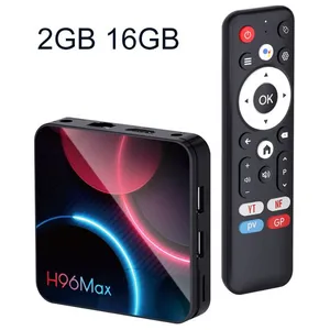 H96 MAX H313 boîtier de télévision intelligent Android 14 ATV TV Box 4... pas cher
