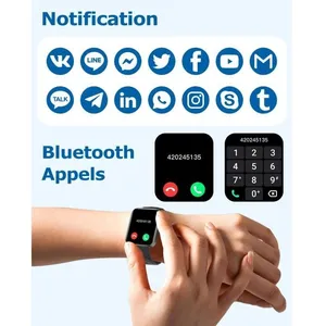 RUIMEN Montre Connectée Homme Femme Smartwatch Appel Bluetooth Montre ...Vendu parcdiscount