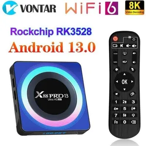 NAPASA X88 Pro 13 TV BOX Android 13 RK3528 4 Go 32 Go 5G Wifi 8K HD Wi... pas cher