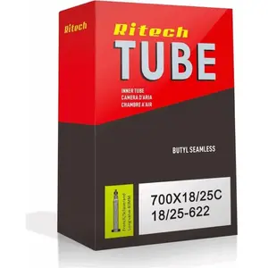 Chambre à air - RITECH - RTB 700x18/25 - Valve Presta 40 mm - Multicolore pas cher
