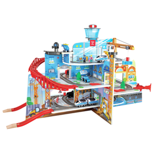 Hape E3768 Grand City Set, Multicoloured, Multicolore pas cher
