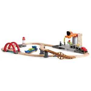 Hape Circuit de train de cargaison avec port maritime pas cher
