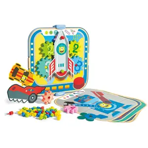 Comparateur de prix : Hape- Jeu d’Engrenages et de Construction, E1065, Multicolore