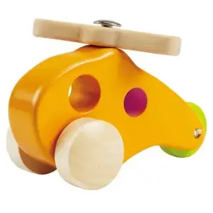 Hape Jouet A Pousser Petit Helico Bois pas cher