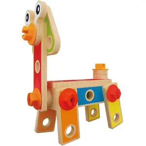 Hape Bouwset 42 Onderdelen - Constructiespeelgoed