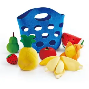 Comparateur de prix : Hape - Jeu d'imitation en feutrine gamme cuisine - Panier de fruits pour enfants
