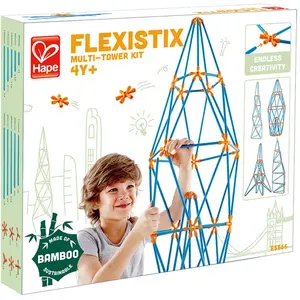 Hape Kit Flexistick Avec Jeux De Construction De Diverses Tours pas cher