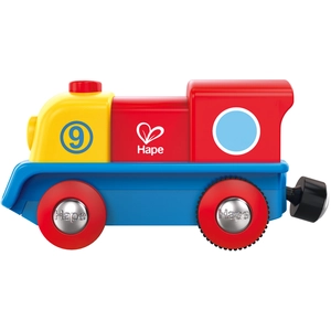 Hape Locomotive électrique spéciale bébé - Jouets par univers - Jeux de construction - Trains en bois pas cher