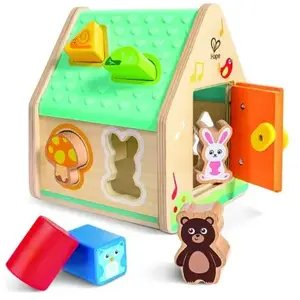 Hape Maison Trieuse De Formes En Bois Les Amis De La Forêt - Multicolore pas cher