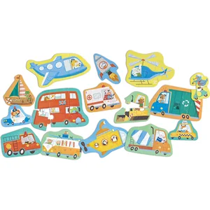 Hape Set de puzzles Les moyens de transport pas cher
