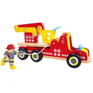 Houten brandweerwagen licht en geluid - Hape - vanaf 24 maanden pas cher