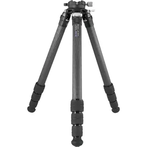 Leofoto LM-364C+YB-75LK CNC Tripod Hard Anodize (2006203867) (Métal), Trépied, Noir