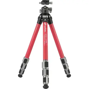 Leofoto Athena LA-284C+LH-30R(Red) (2006203140) (Métal), Trépied, Roug...