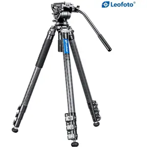 Leofoto statyw Manba LVM-324C+BV-10 (Carbone, Métal), Trépied, Noir pas cher