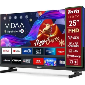 Téléviseur Smart TV 25 Pouces - TUTU - TUV25FQ1B - FHD LED - WiFi - VI... pas cher