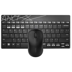 Rapoo 8000M toetsenbord Bluetooth QWERTZ Duits Zwart pas cher