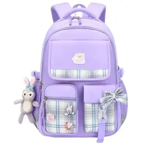 Sac à dos - Enfant - Violet - Nylon - Léger - Grande capacité pas cher