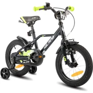 HILAND Vélo Enfant 14 Pouces pour garçon de 4-6 Ans, Frein à Main et F... pas cher