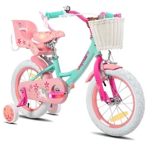 HILAND JOYSTAR Vélo d'enfant, 16", pour enfants de 4 à 6 ans, avec roues auxiliaires,VertVendu parcdiscount
