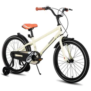 JOYSTAR Vélo Enfant 20 Pouces (7-13 Ans) avec Freins à Double Main & Roues d'Entraînement - beige pas cher