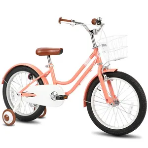 HILAND STITCH Vélo pour enfants de 18 pouces avec panier et roues auxi... pas cher