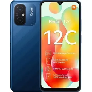 XIAOMI Redmi 12C 64Go 3Go 4G Bleu Smartphone MediaTek Helio G85 Dot Drop 6.71" 5000 mAh Charge rapide 10W Caméra 50MP pas cher