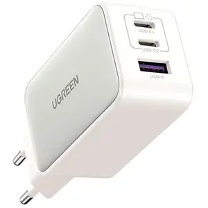 Comparateur de prix : Chargeur secteur UGREEN RobotGaN 65 W Turquoise Blanc et Rose
