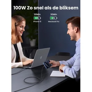 Ugreen USB C   USB C (3 m, USB 2.0, 100 W), Câble USB pas cher
