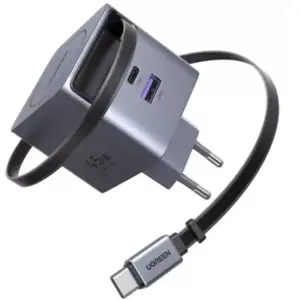 Ugreen Wall GaN Charger (45 W), Chargeur USB, Gris pas cher