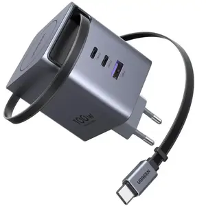 Ugreen Wall GaN Charger (100 W), Chargeur USB, Gris pas cher